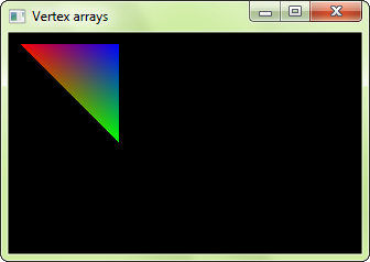 Un triangle fait de vertex